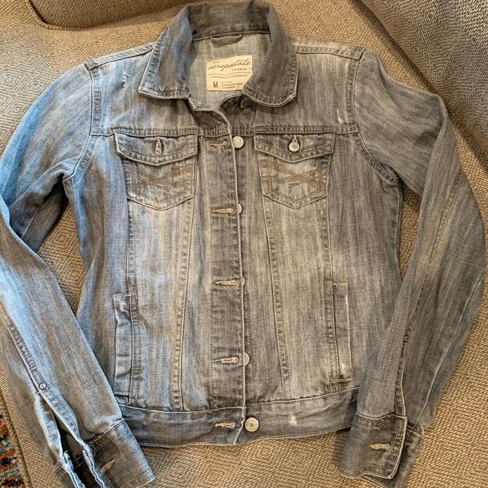 Black/grey jean jacket